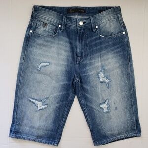 NWT Guess Mens Slim Denim Short SZ 32